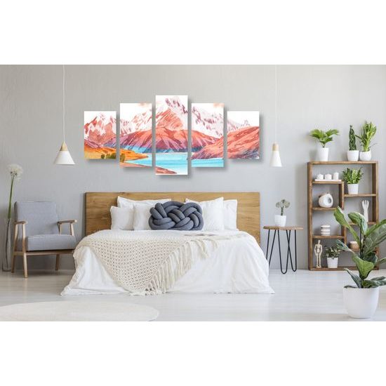 5-dielny obraz krása nedotknutej prírody