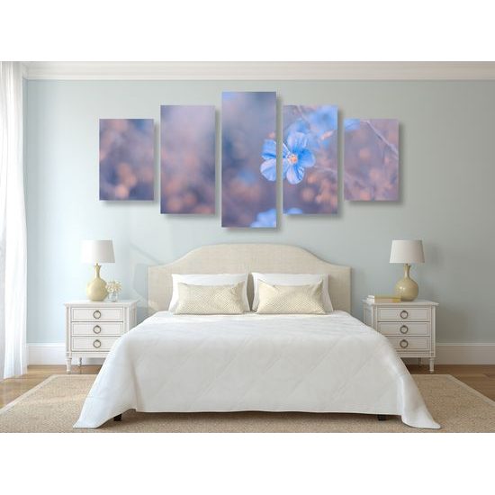5-dielny obraz jarný kvietok