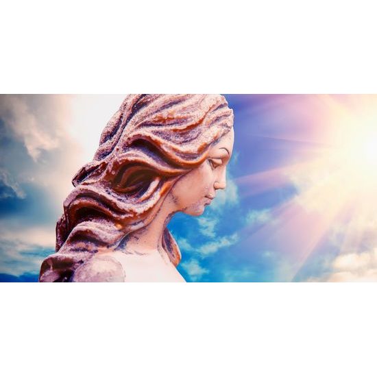 Obraz anjel zaliaty lúčmi slnka