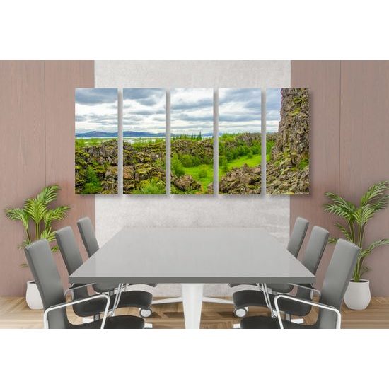 5-dielny obraz nádherná nedotknutá príroda