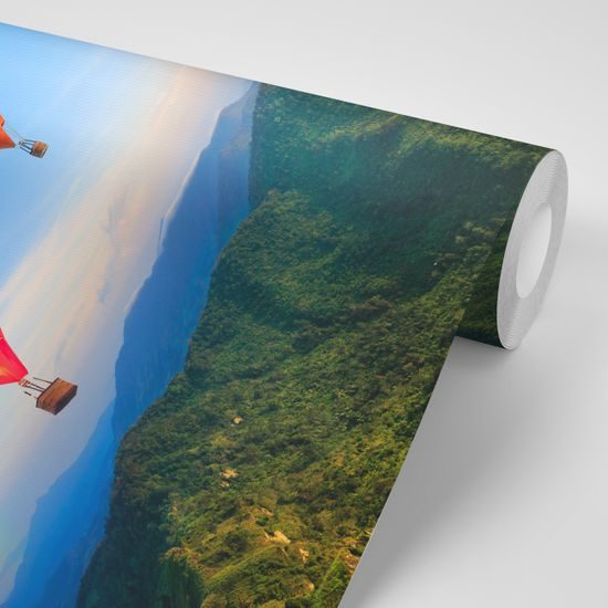 Samolepiaca fototapeta teplovzdušné balóny
