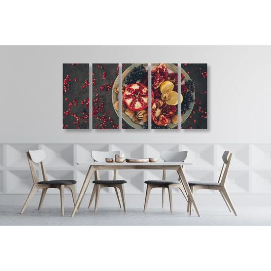 5-dielny obraz zdravá zmes