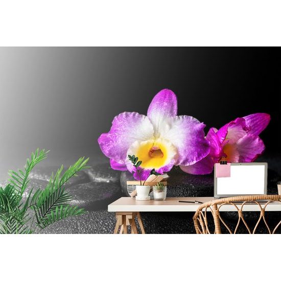 Tapeta relaxačné zátišie s orchideou