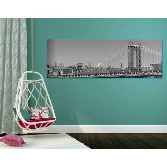 Obraz pohľad na New York v čiernobielom prevedení