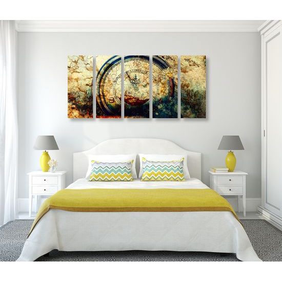 5-dielny obraz historické stopky