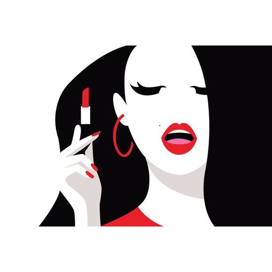 Tapeta červené pery