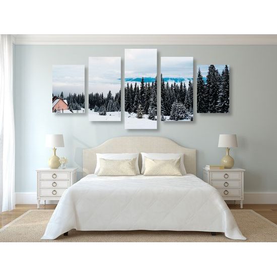 5-dielny obraz rozprávková krajinka