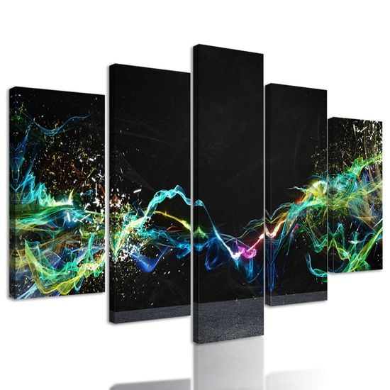 5-dielny obraz spojenie energií