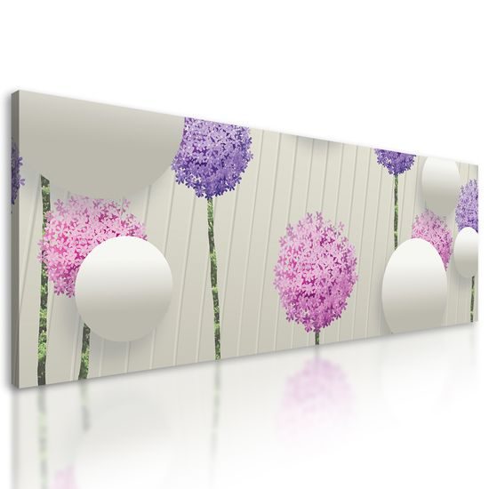 Obraz abstraktné lúčne kvety