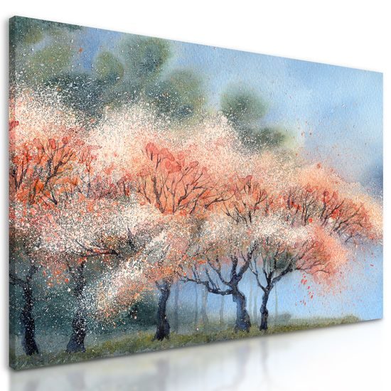 Obraz nádherné kvitnúce stromy