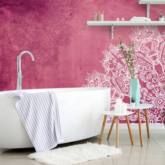 Samolepiaca tapeta nádherná Indická Mandala