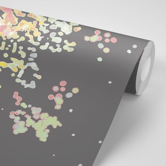 Tapeta abstraktné obrazce na šedom pozadí