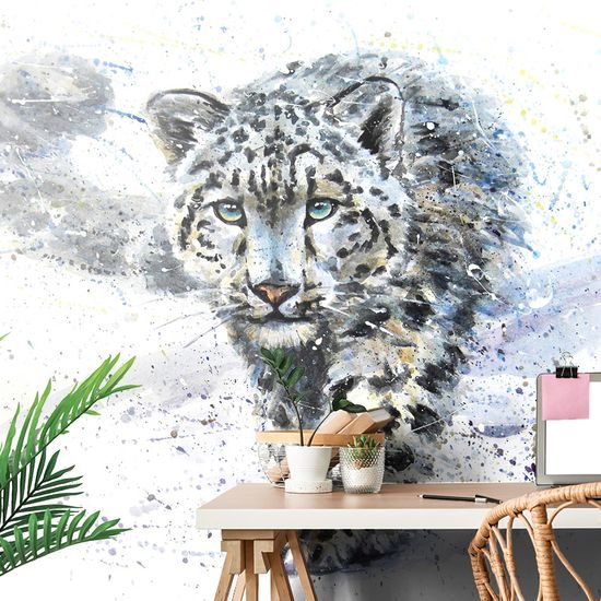 Tapeta kresba dravého leoparda