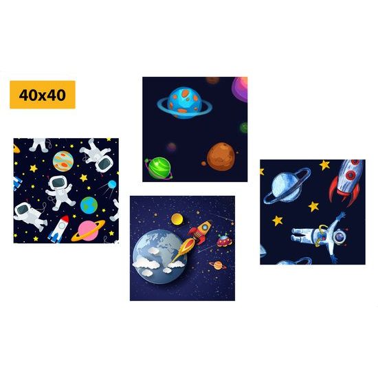 Set obrazov čarovný vesmír