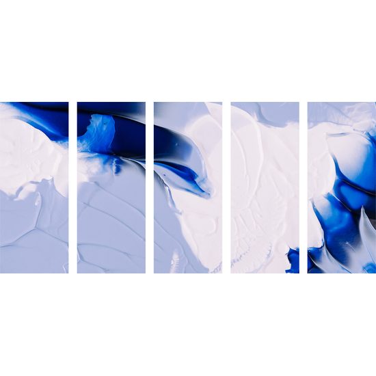 5-dielny obraz umelecká abstrakcia nádherná Antarktída