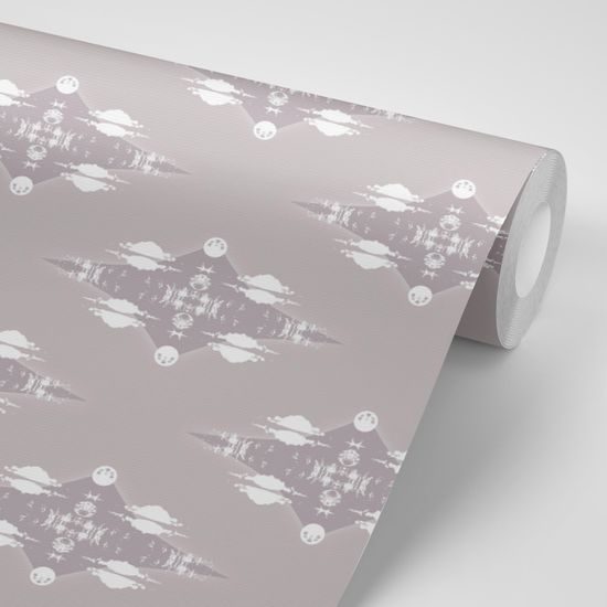 Samolepiaca tapeta abstraktné obrazce na béžovom pozadí