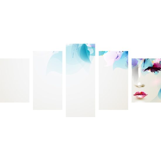 5-dielny obraz ženská nežnosť