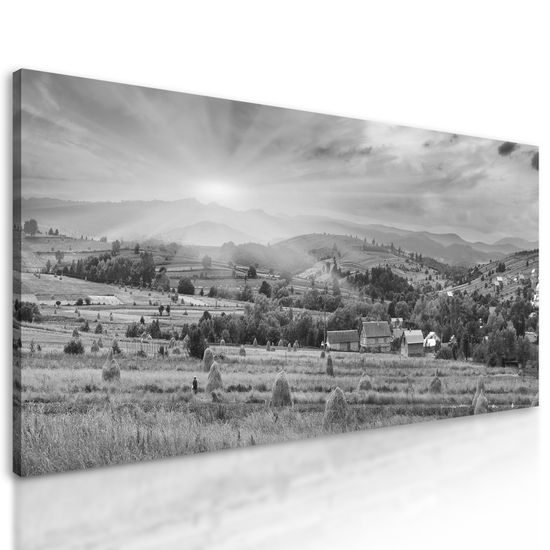 Obraz krásy Slovenskej prírody v čiernobielom prevedení