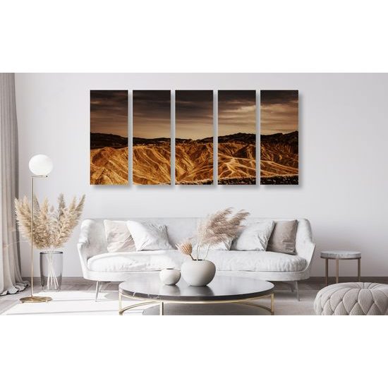 5-dielny obraz americké údolie smrti