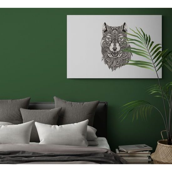 Obraz majestátny vlk samotár