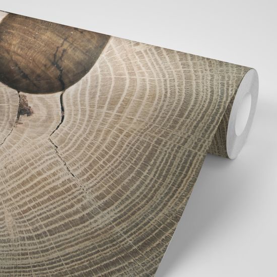 Samolepiaca fototapeta znak lásky na dreve