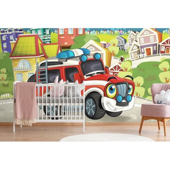 Originálna samolepiaca tapeta statočné autíčko