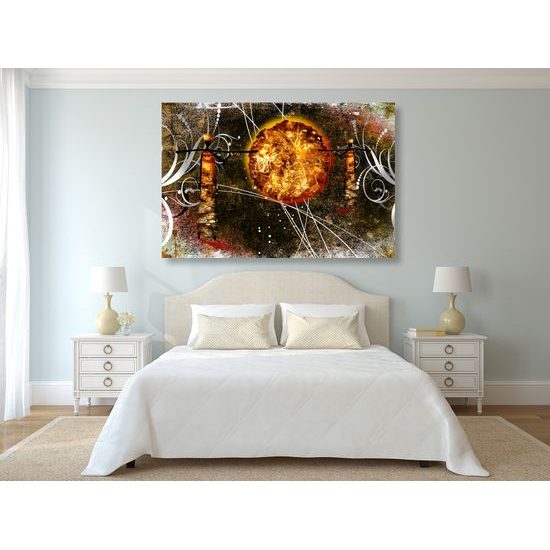 Obraz slnko s etno nádychom