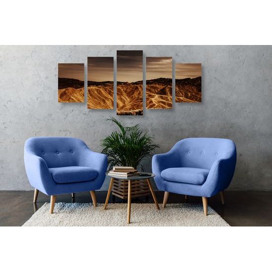 5-dielny obraz americké údolie smrti