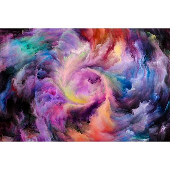 Samolepiaca tapeta abstraktná špirála plná farieb