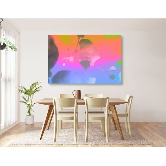 Obraz nádherný list v pastelových farbách