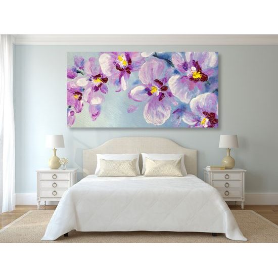 Obraz maľované fialky