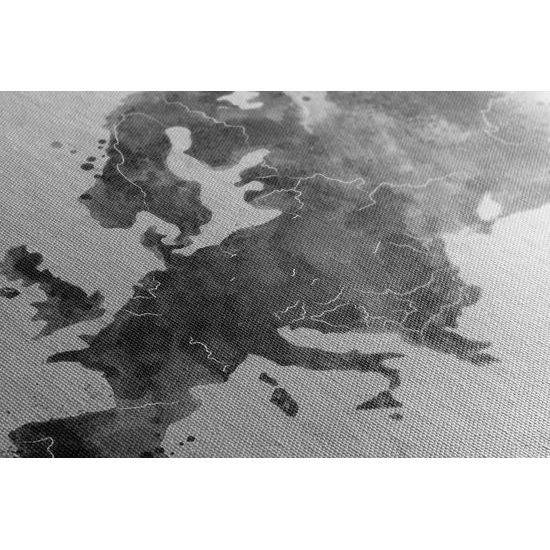 Obraz stará mapa Európy v čiernobielom prevedení