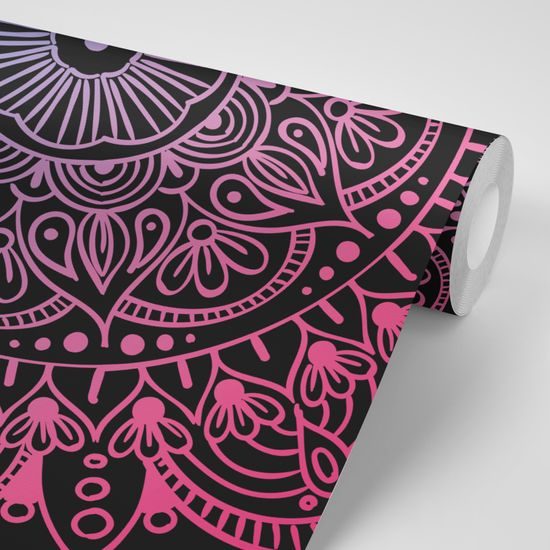 Tapeta fialová Mandala