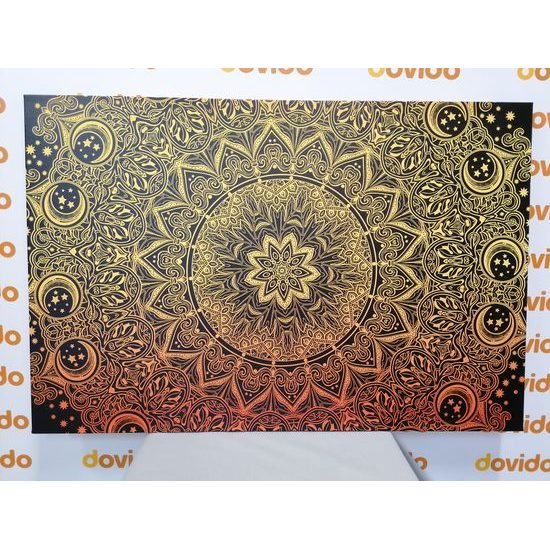 Obraz nádherná Mandala v zlatej farbe