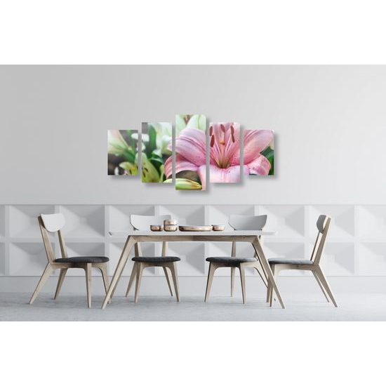 5-dielny obraz ľalia dlhokvetá