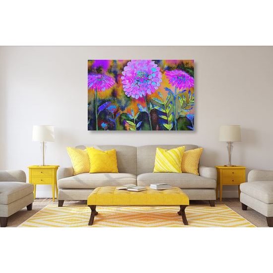 Obraz neobyčajné fialové kvetiny