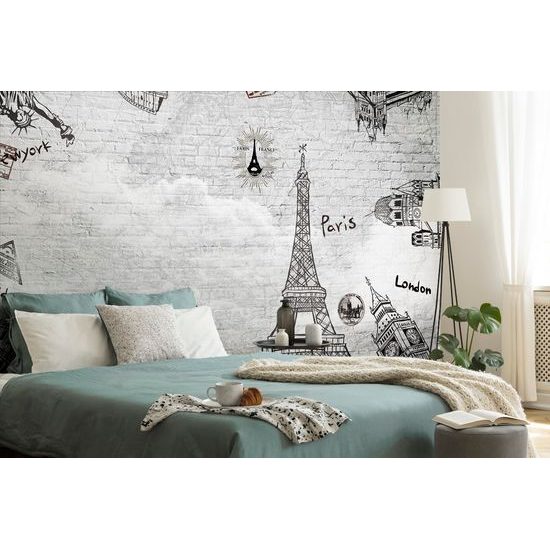 Samolepiaca tapeta svetové pamiatky