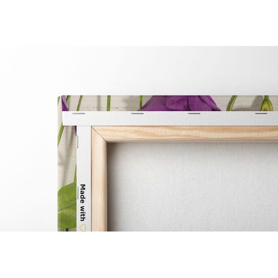 Obraz nádherné kvety s dreveným pozadím