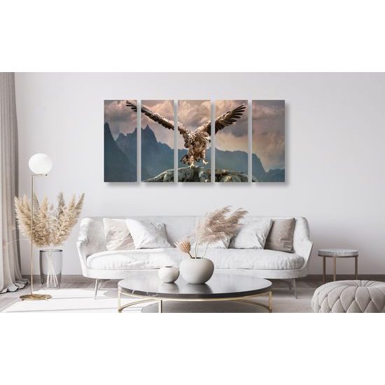 5-dielny obraz majestátny orol skalný