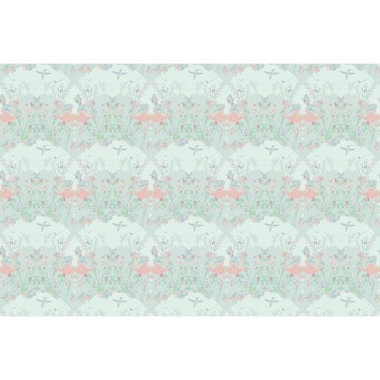 Tapeta magická lúka na zelenom pozadí