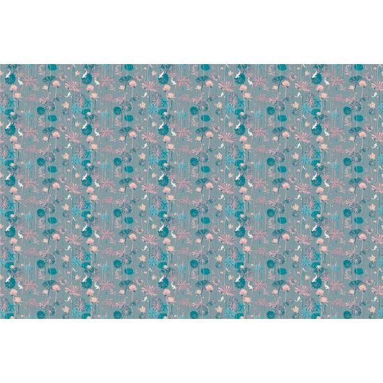 Tapeta japonské kapre medzi leknami v tmavom prevedení