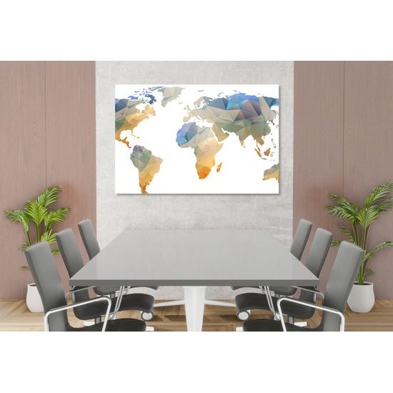 Obraz luxusná mapa sveta