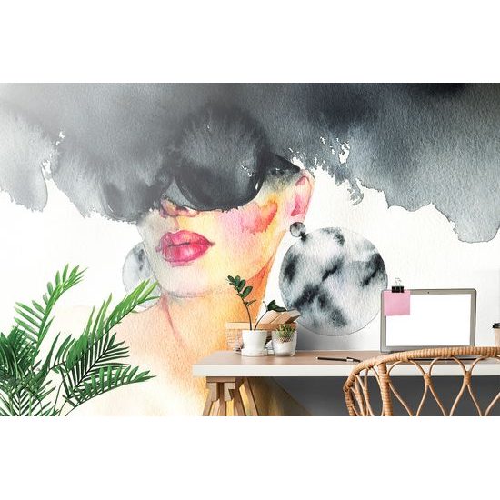 Očarujúca samolepiaca tapeta pôvabná dáma