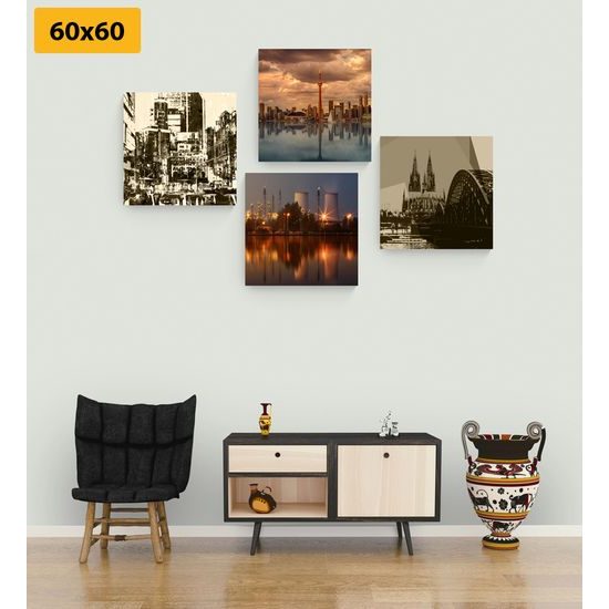 Set obrazov dve tváre mesta