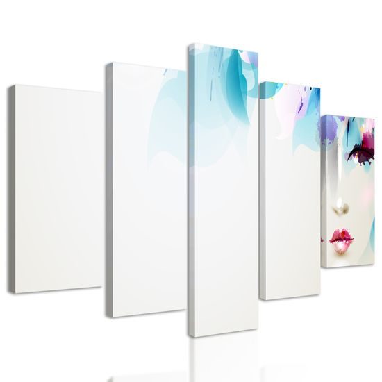 5-dielny obraz ženská nežnosť