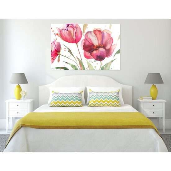 Obraz maľované tulipány