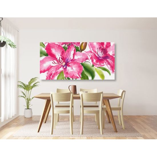 Obraz maľované kvety