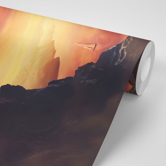 Očarujúca samolepiaca fototapeta výhľad na rozprávkovú krajinu