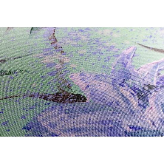 Obraz umelecká abstrakcia pivónie