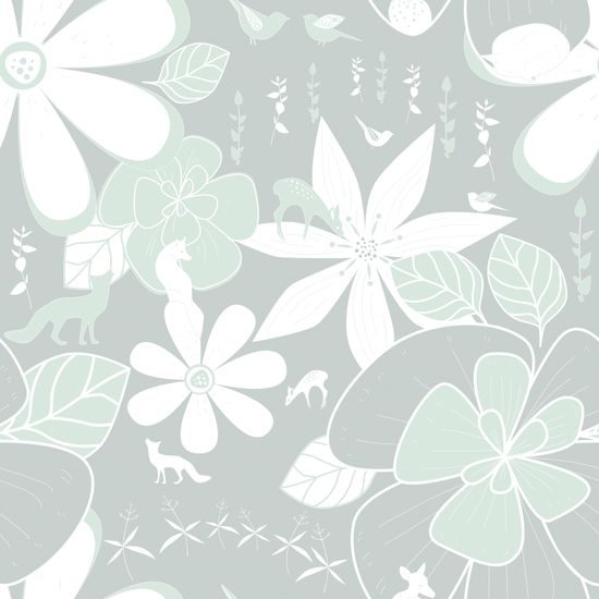 Tapeta zvieratá na kvetinovom pozadí